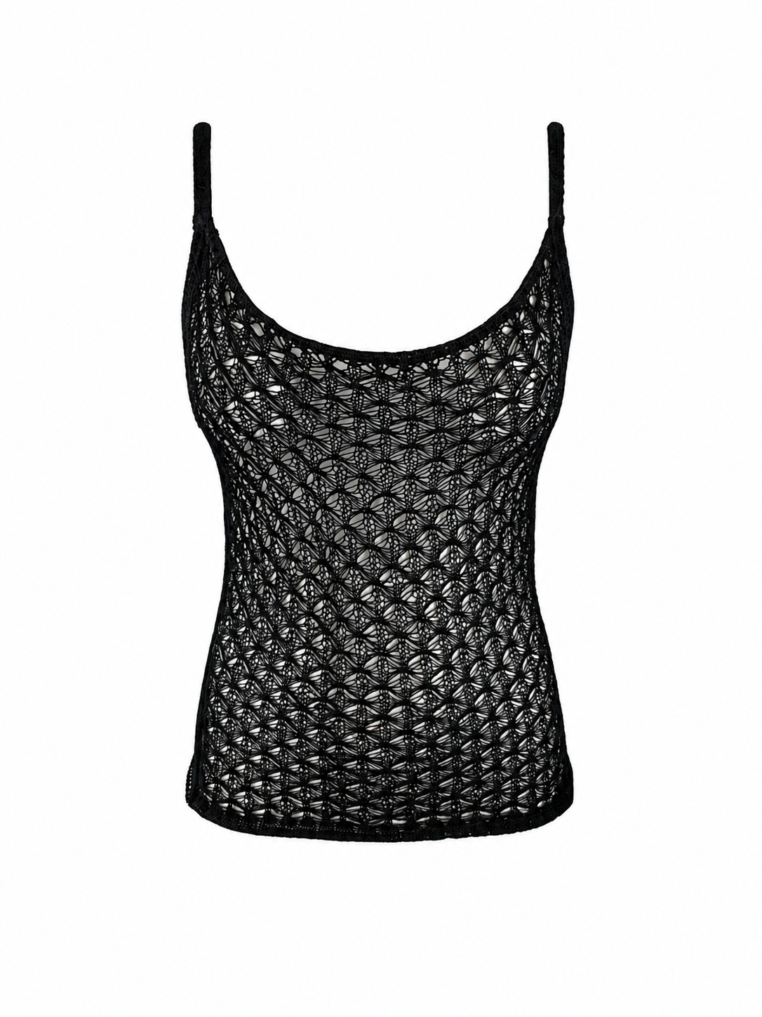 Lace knit sleeveless top
