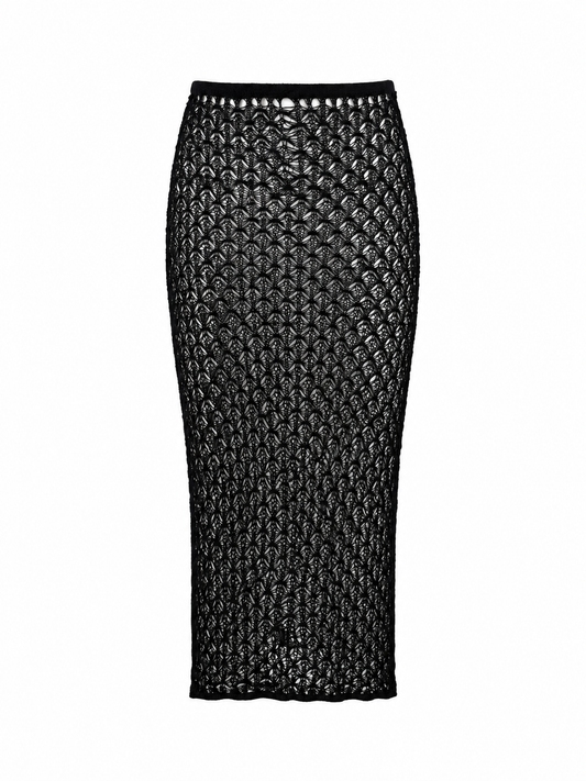 Lace knitted skirt
