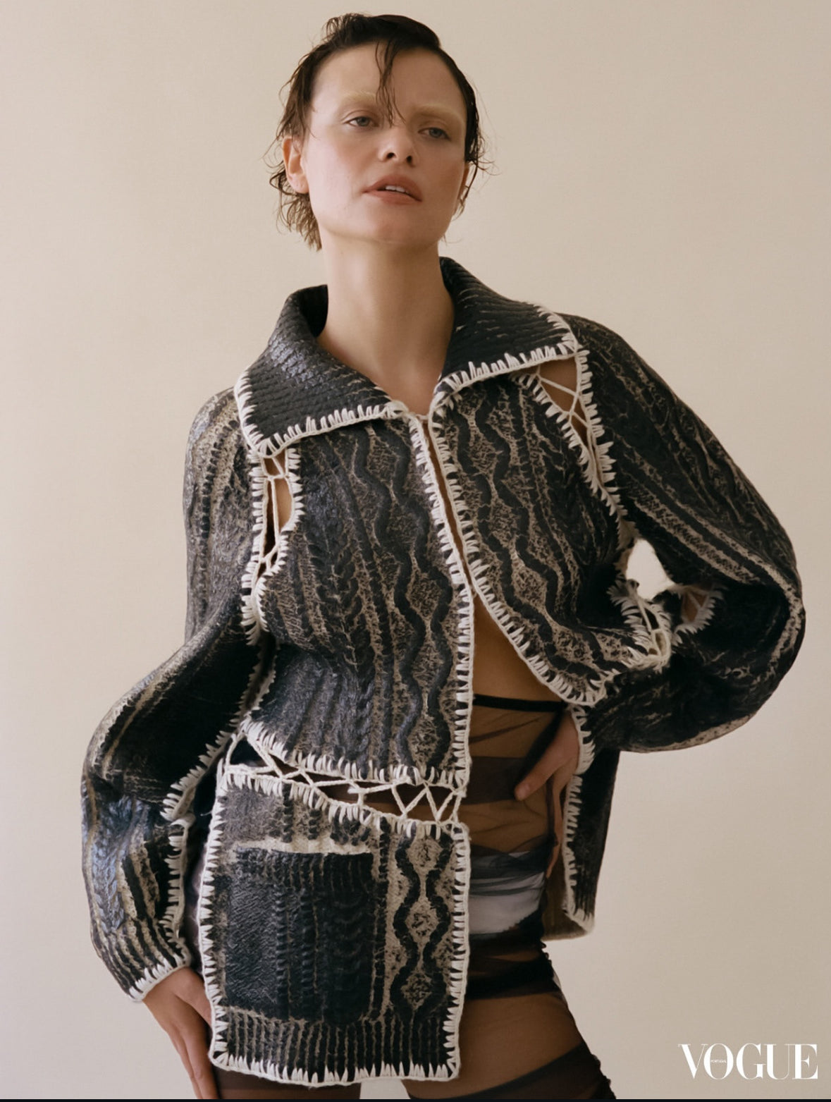 100% Wool Upcycled Artisanal coat